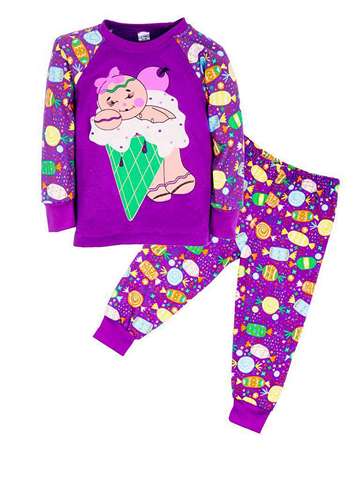 Пижама для девочки фиолетовый SM320