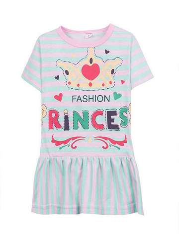 Платье для  девочки Розово-салатовый SM536