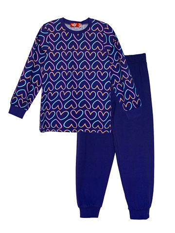 91159 Пижама для девочки фиолетовый