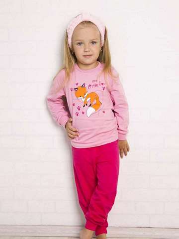 91139 Пижама для девочки розовый_малиновый
