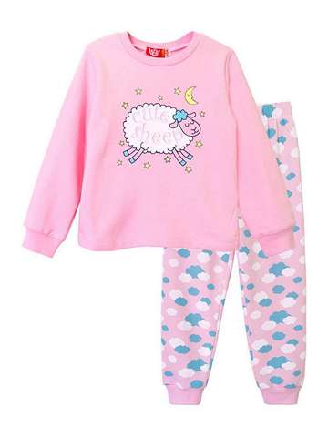 Пижама для девочки светло-розовый  9198