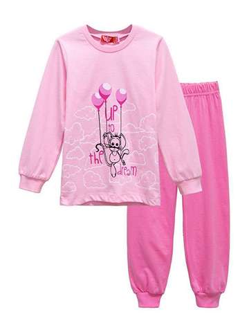Пижама для девочки светло-розовый_розовый  9189    