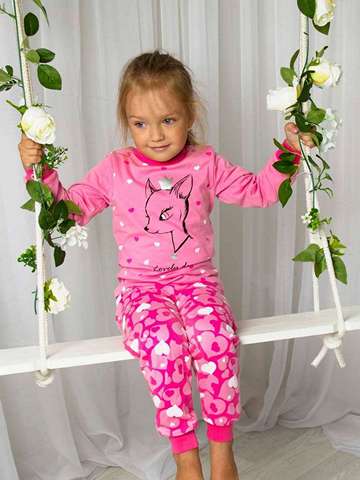 91131 Пижама для девочки розовый