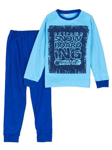 SM549 Пижама для мальчика синий