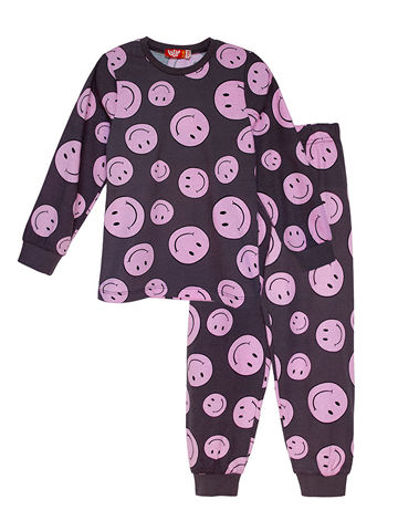 91156 Пижама для девочки темно-серый