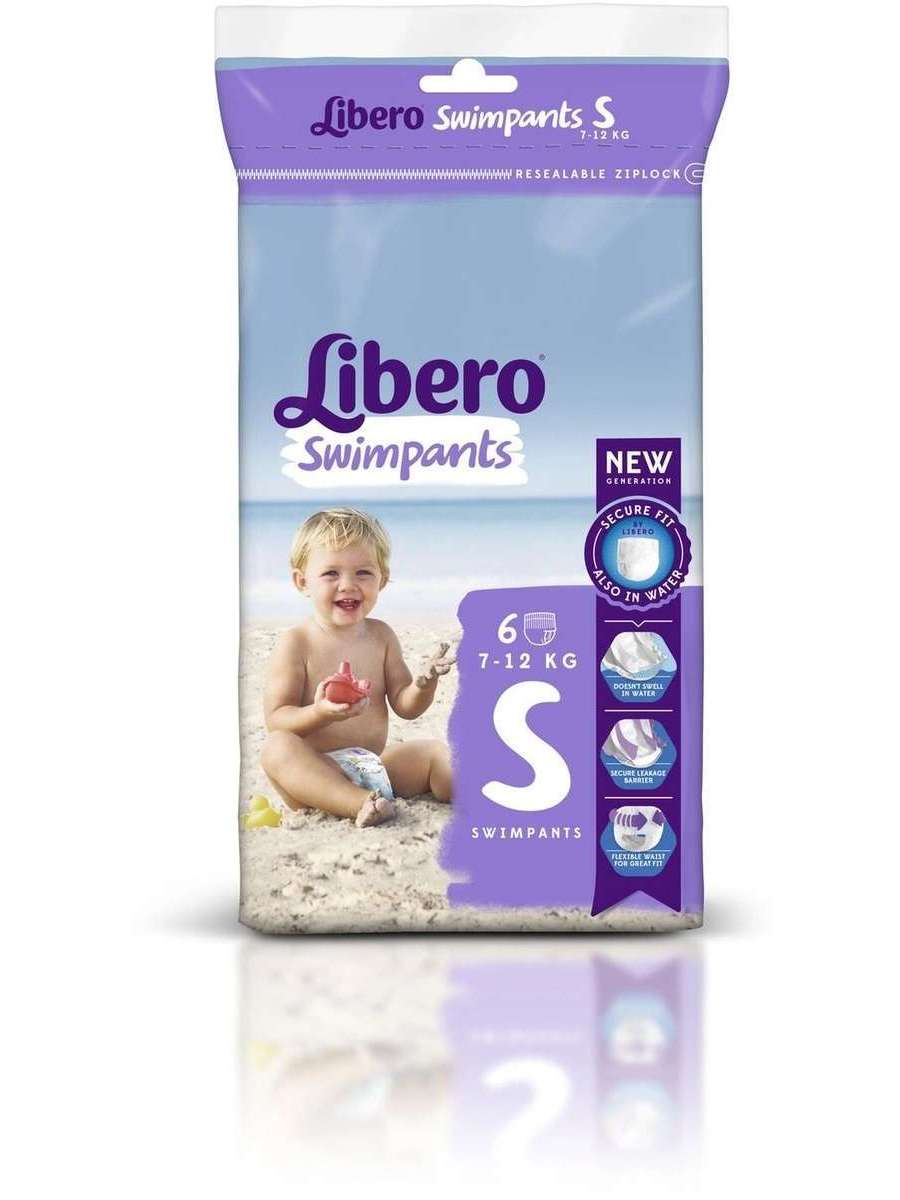 Libero Трусики для плавания Swimpants Small (7-12 кг) 6 шт LB11